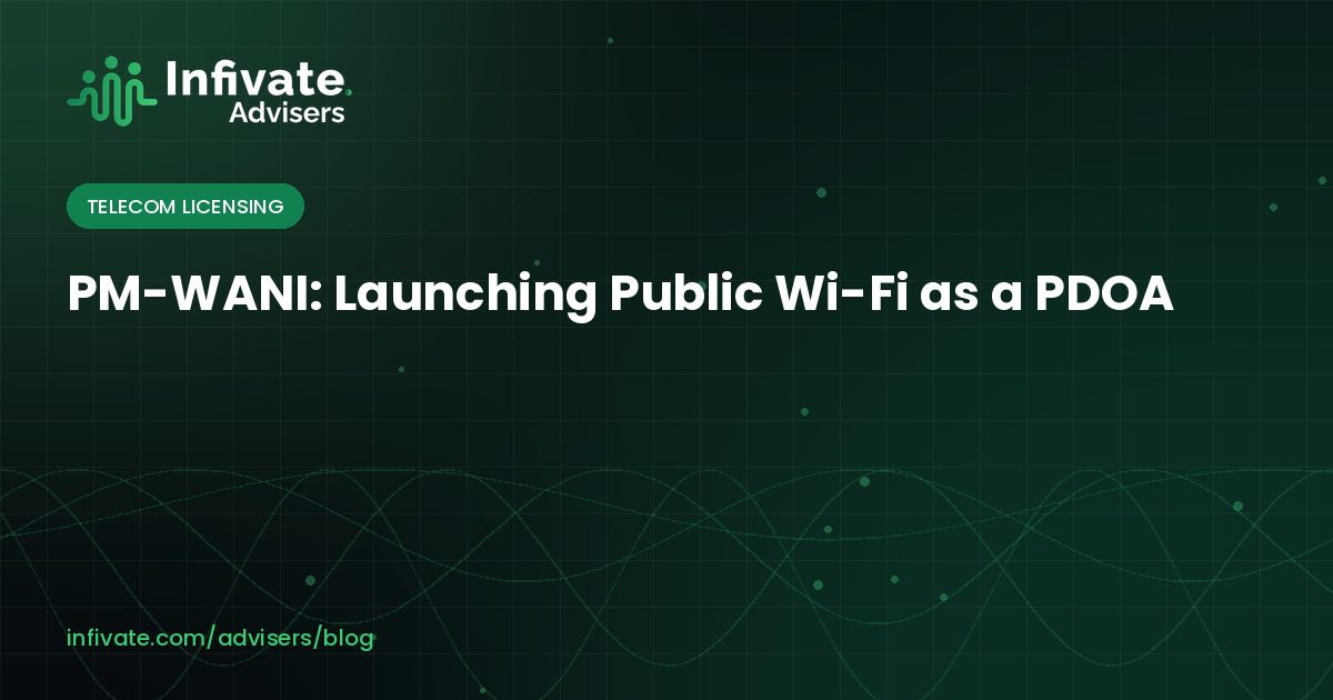 PM-WANI: Launching Public Wi-Fi as a PDOA