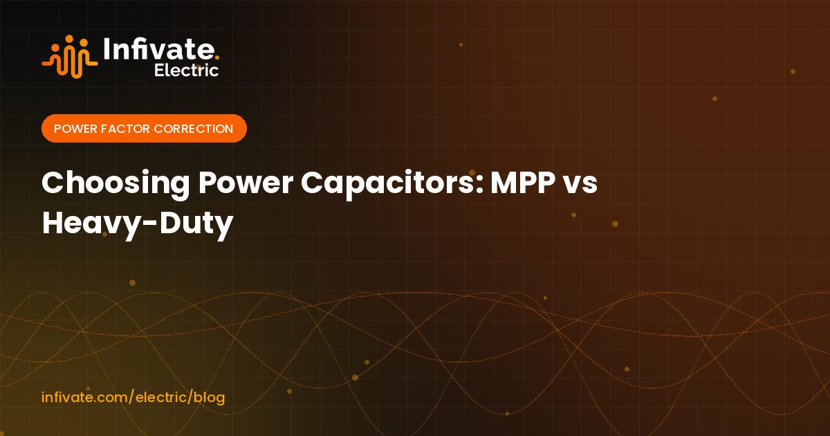 Choosing Power Capacitors: MPP vs Heavy-Duty