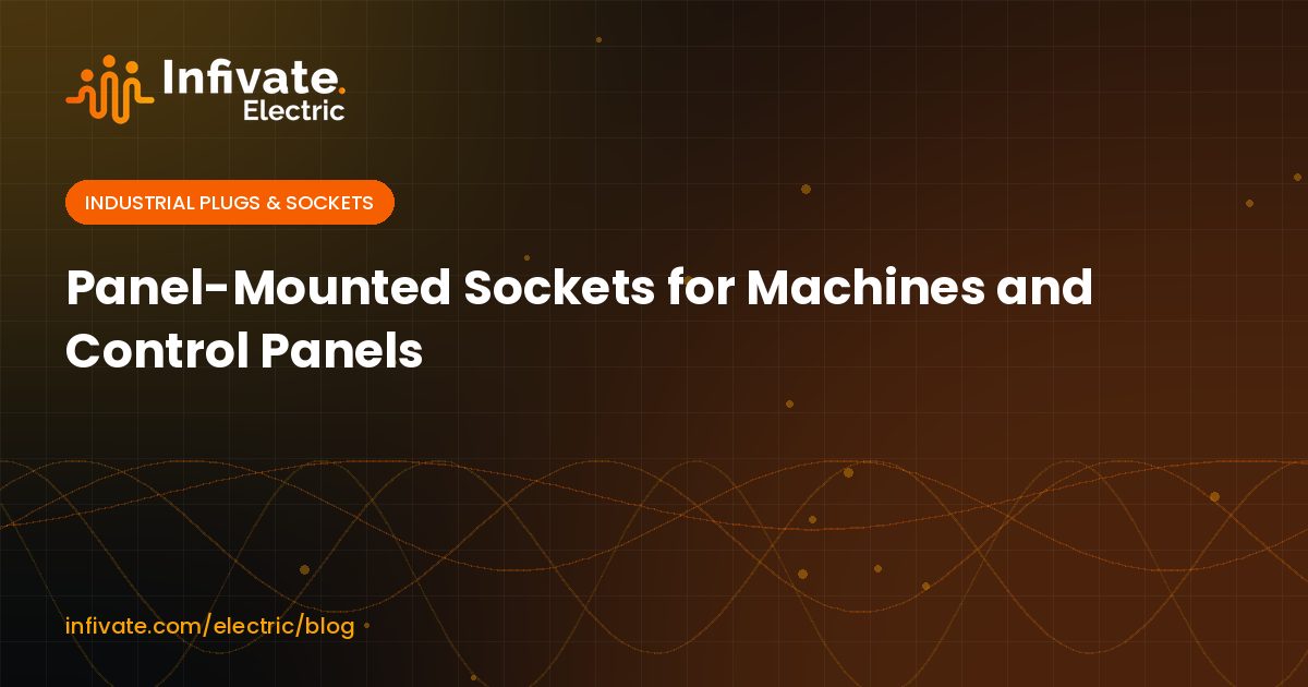 Panel-Mounted Sockets for Machines and Control Panels