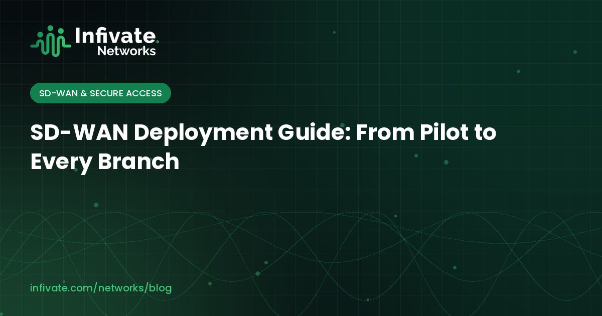 SD-WAN Deployment Guide: From Pilot to Every Branch