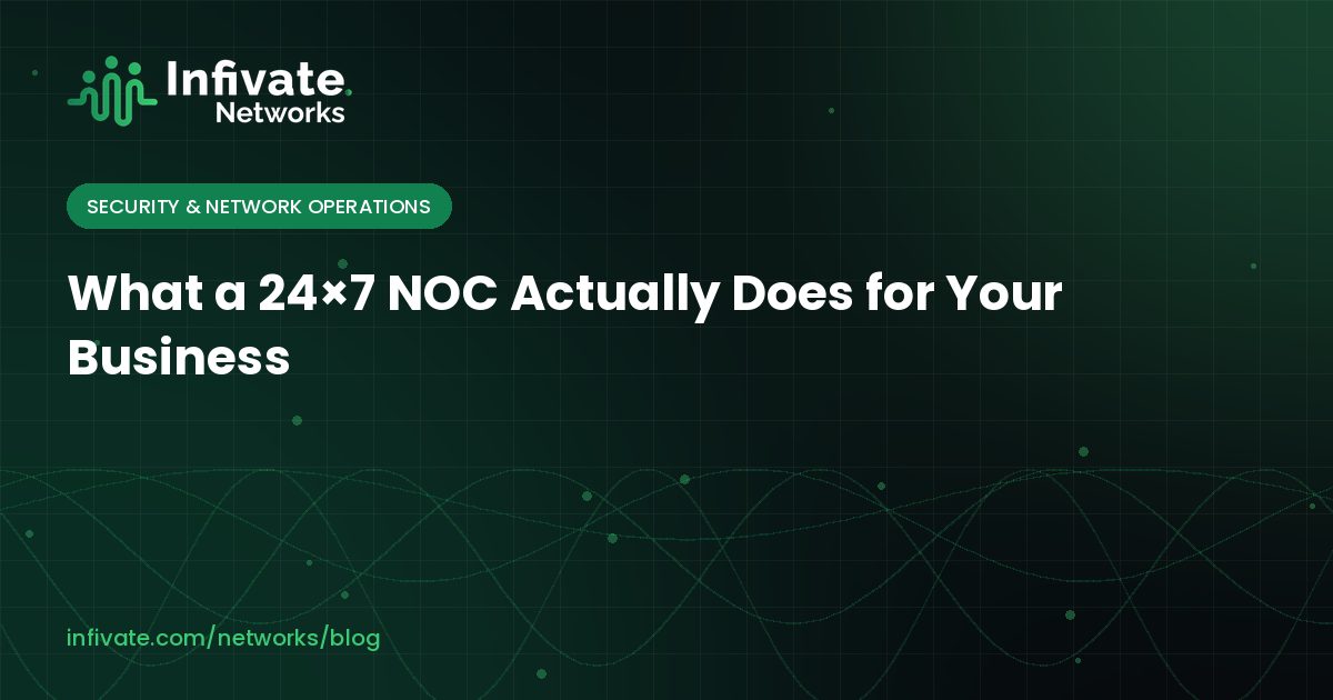 What a 24×7 NOC Actually Does for Your Business